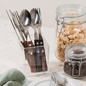 투명 깔끔 아크릴 정사각꽂이 8.2x8.2x9.6cm J52N903106300