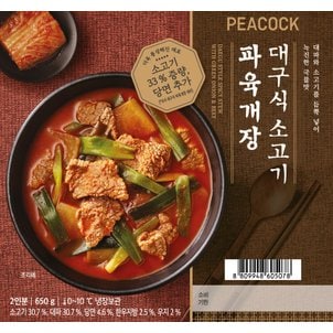 피코크 대구식 소고기 파육개장 650g