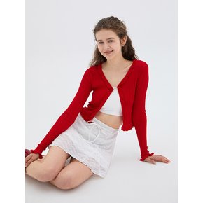 Ruffle Pendant Cardigan(5color)