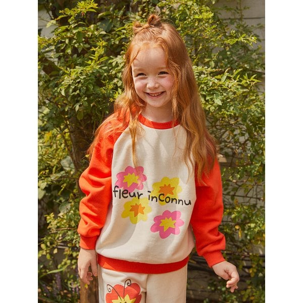 플레르 베이직 여아 맨투맨