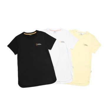 내셔널지오그래픽 【특가할인40%▼ W 프레리 SMALL LOGO 중힙기장 H/TEE N232WTS230  (3종) (정상가:59,000원)
