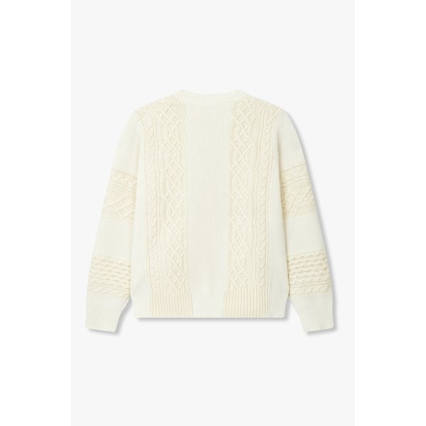 남성 케이블 캥거루 포켓 니트 풀오버 6425330115000