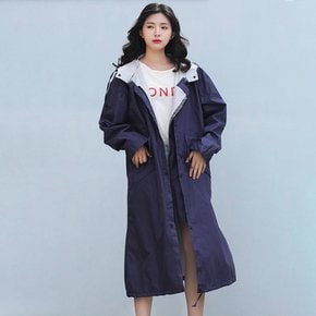 [아일렌]트렌드 남녀공용 바람막이 레인코트(L) (네이비)