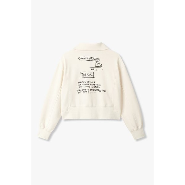 [BASQUIAT] 하프 집업 넥 티셔츠 7125340181105
