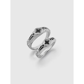 Gothic frame couple ring(man)