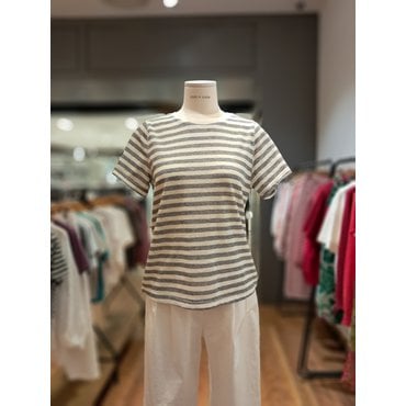 러브앤쇼 코튼 단가라 티셔츠 LCFDGTS02
