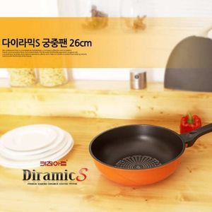 오너클랜 가정용 요리 세라믹 코팅 궁중 요리팬 궁중팬 26cm