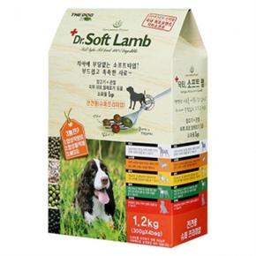 애견 사료 닥터소프트 양고기 1.2kg 전연령 반려견 강아지사료 반려견사료 소프트사료 강아지건식사료 반려
