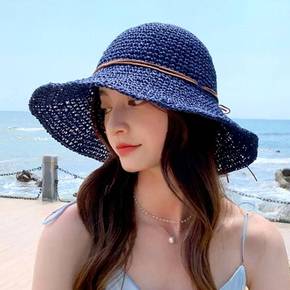 라피아햇 썸머룩 바캉스모자 여름모자 햇빛차단 호캉스 리본 왕골 비치룩