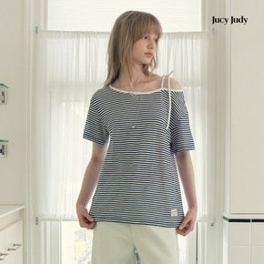 변형스트라이프티셔츠 J1TS324F