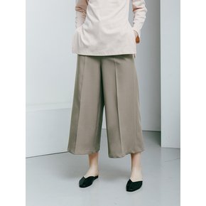 Wide Silhouette Slacks [Khaki Brown]