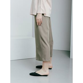 Wide Silhouette Slacks [Khaki Brown]