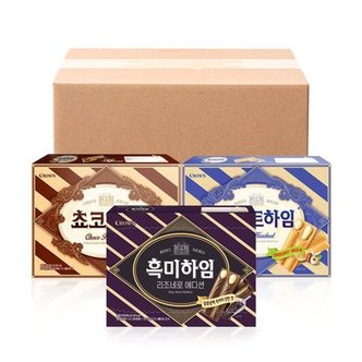 크라운 하임 284g 12개 혼합 (화이트 4개 + 초코 4개 + 흑미 4개)