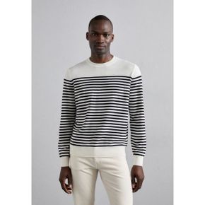 4604683 Theory STRIPED CREW REGAL - Jumper white/multi 77190832