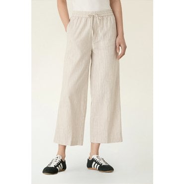 DKNY (30%시즌오프)린넨 스트라이프 팬츠 (DW2F3WPC082C)