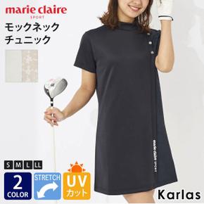 3131930 marie claire GOLF 마리쿠레르 모쿠 넥 튜닉 골프웨어 레이디스 반소 CA3233842