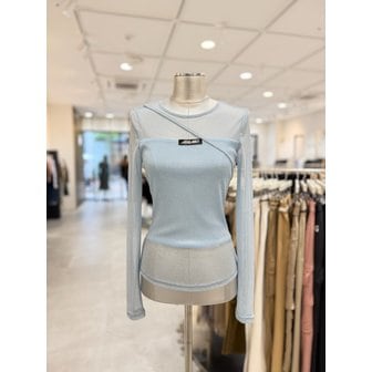 에고이스트 [부산점] 라벨 포인트 시스루 메쉬 슬림 라운드 TS EQ4CL960