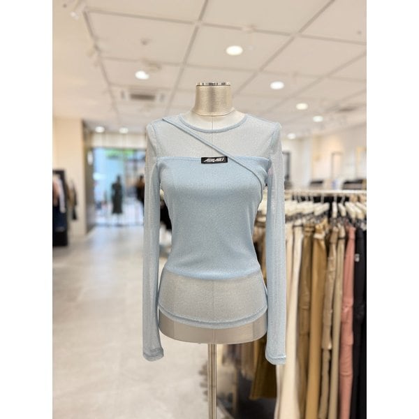 [부산점] 라벨 포인트 시스루 메쉬 슬림 라운드 TS EQ4CL960