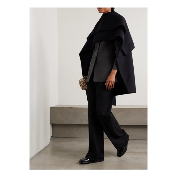 캘빈클라인 에트나 울 와이드 팬츠 블랙 46376663162923332