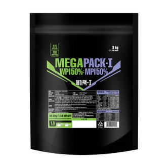 SP스포츠 메가팩 I 3kg (WPI+MPI) 단백질보충제 헬스보충제