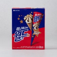 롯데웰푸드 월드콘XQ멀티160ml*5