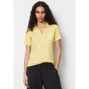 4640478 Marc OPolo KURZARM REGULAR - Polo shirt yellow flax