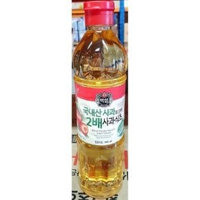 식초 2배사과식초 백설 900ml X5개 식당 업소용 식자재 2배