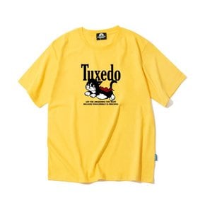 TUXEDO CAT GRAPHIC 티셔츠 - 옐로우