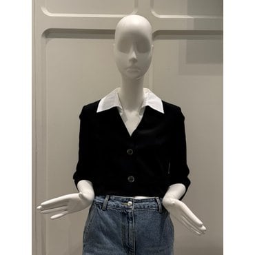 ZOOC (25 여름) 디터쳐블 카라 브이넥 크랍 자켓 Z252MSF021