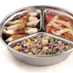 스텐 분리형 멀티원형 밀폐용기 3구 350ml (WFHL8BW)