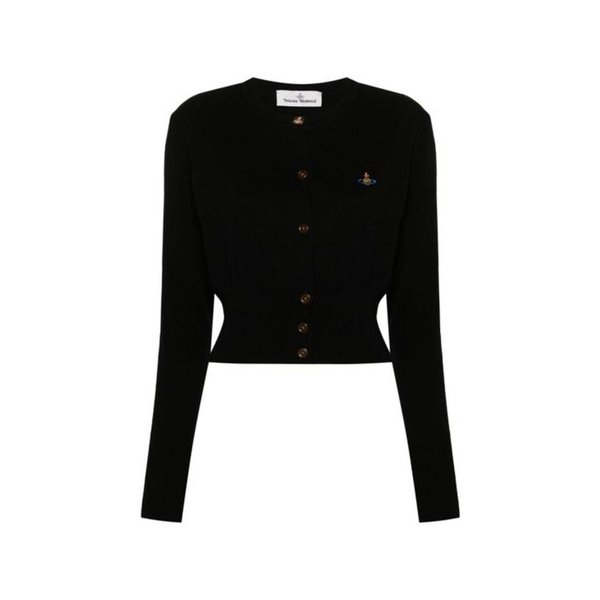 25FW 비비안웨스트우드 가디건 1803002UY001VN401 BLACK DOM