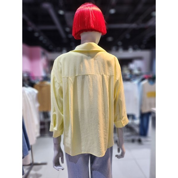 [부산점] 프린팅 오픈브이넥  블라우스 BABL95531