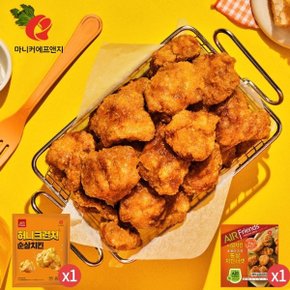 마니커에프앤지 허니크런치 순살치킨 340g + 통살치킨너겟 300g