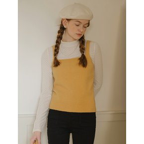 Cest_Knit layered two-piece set_Vest