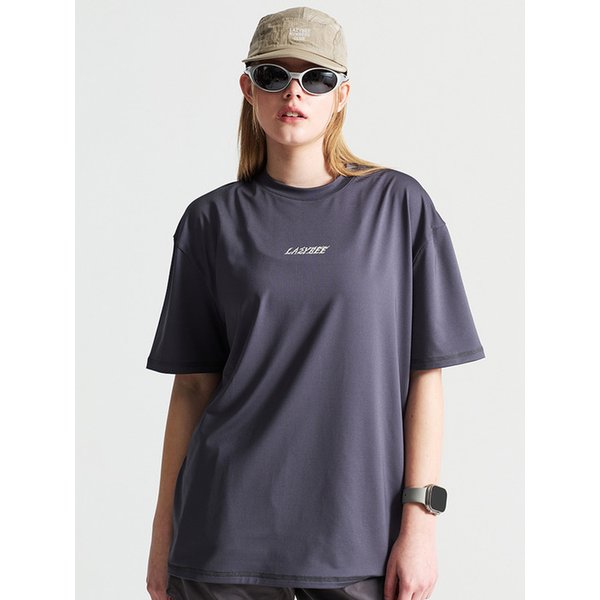 스트라이드 쿨링 여성 남자 숏 슬리브 러닝 반팔 차콜