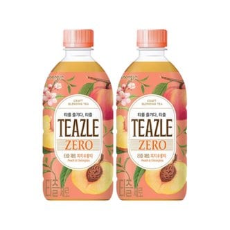  웅진 티즐제로 피치우롱티 500ml 20펫