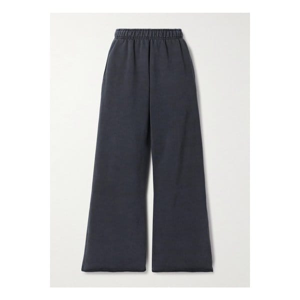 실버레이크 코튼 저지 트랙 팬츠 블랙 1647597350304862