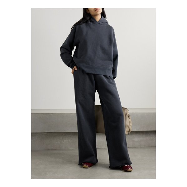 실버레이크 코튼 저지 트랙 팬츠 블랙 1647597350304862