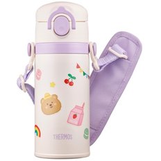 써모스 마이디자인 스트랩보틀 크림 350ml