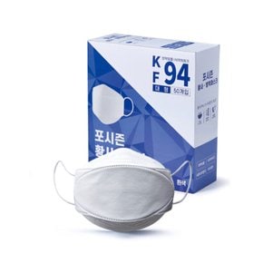 포시즌 KF94 황사 방역 마스크 대형 50매 1BOX 4중구조/개별포장/국내생산