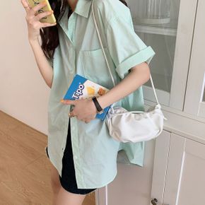 모리 박시 오버핏 솔리드 무지 반팔셔츠_P308525733