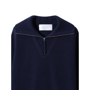 Men Ribbed Polo Sweater (Navy)_D6WAW24102NYX