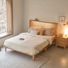 .세레노 원목 고목나무 침대 프레임 SS
