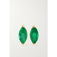 18-karat Gold, Emerald And Diamond Earrings 골드 1647597284235807