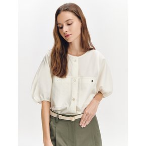 Volume sleeve Blouse IVORY