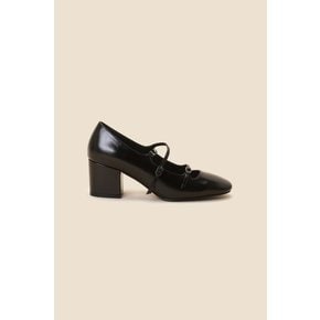 Double strap mary jane pumps(black) DG1BA24512BLK