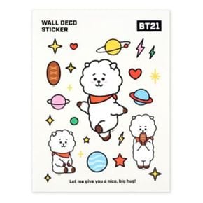 BT21 월 데코 스티커 / 알제이(RJ)