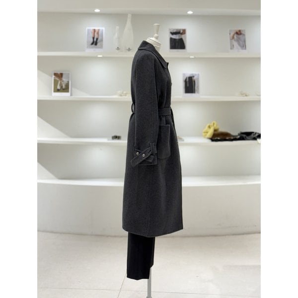 [여주점] 여성 엠블럼 자카드 리버시블 코트 (D244MSG510)