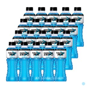 파워에이드 제로 칼로리 이온 음료 스포츠 600ml 20개