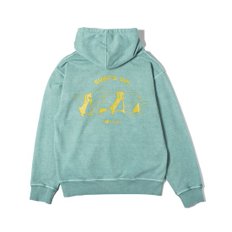 [빅웨이브] SURF`S UP PENGUIN PIGMENT HOODIE (LEAF GREEN)